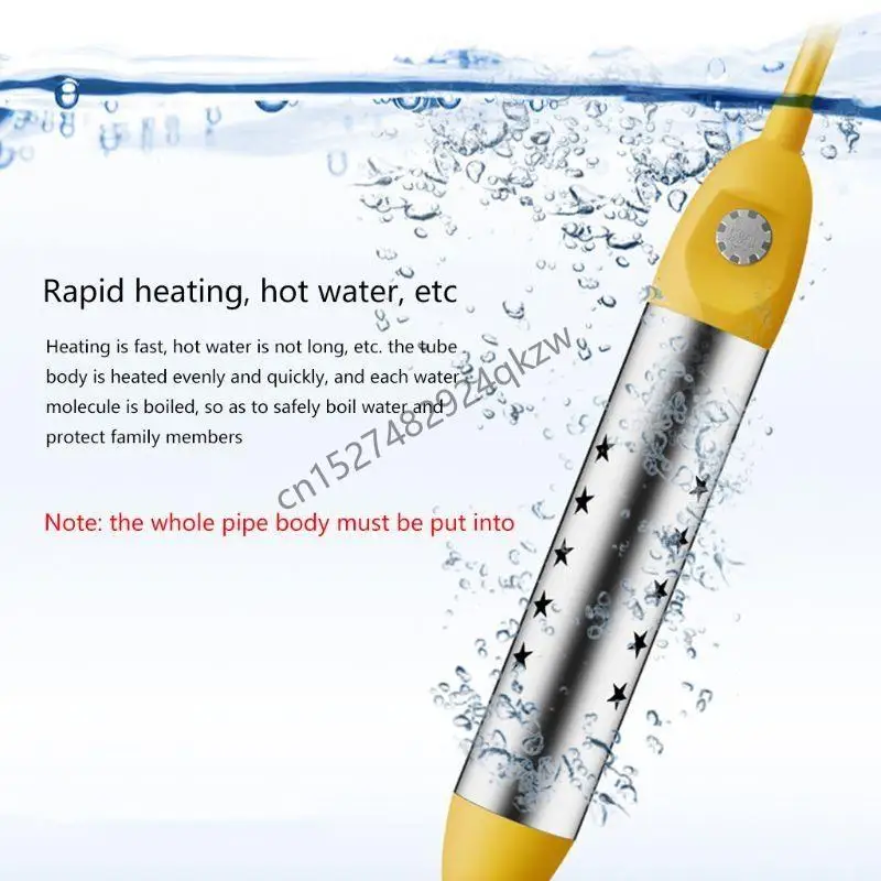 Aquecedor água imerso R9CD com temperatura inteligente tampa aço inoxidável