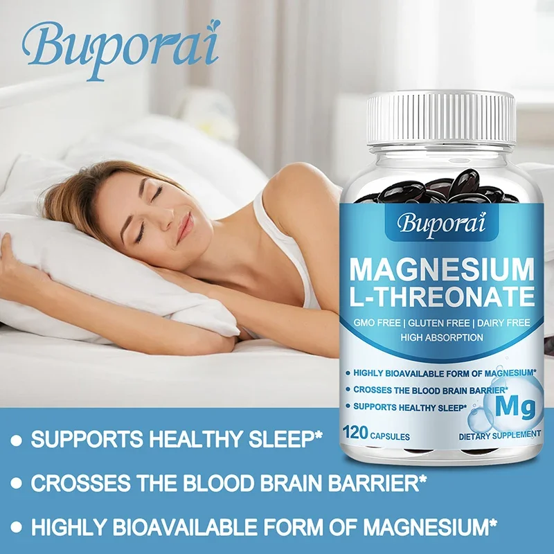 Magnesium L Threonate - Improves Memory, Deep Sleep, and Supports Better Mood