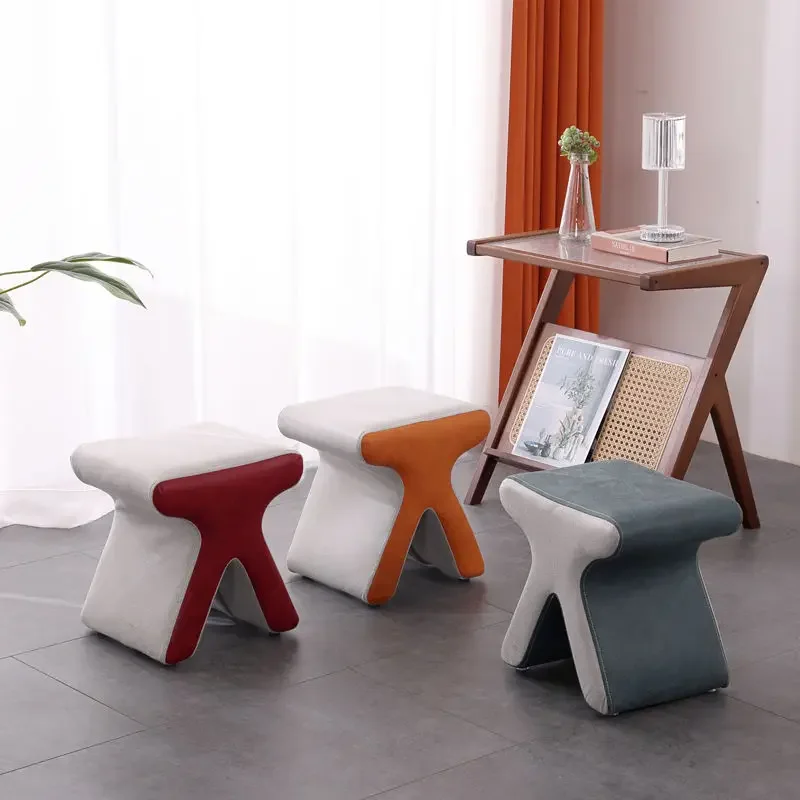 Creative Minimalist Technology Cloth Stool Nordic Light Luxury Dressing Room Small Stool