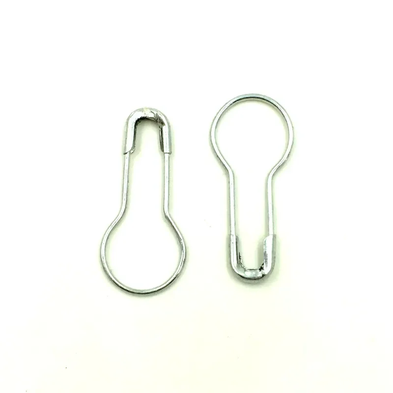 2500Pcs/lot Wholesale Metal Flask Bulb Gourd Pear Shape Silver Tone Safety Pins Jewelry Making Needles Accessories 21x9.5mm