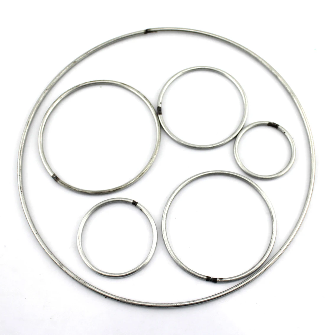 Welded Round Rings Wire Diameter 2.8mm Solid O Ring Seal Iron Rings DIY Material Diameter 40/50/60/70/80/90/100/150/190mm