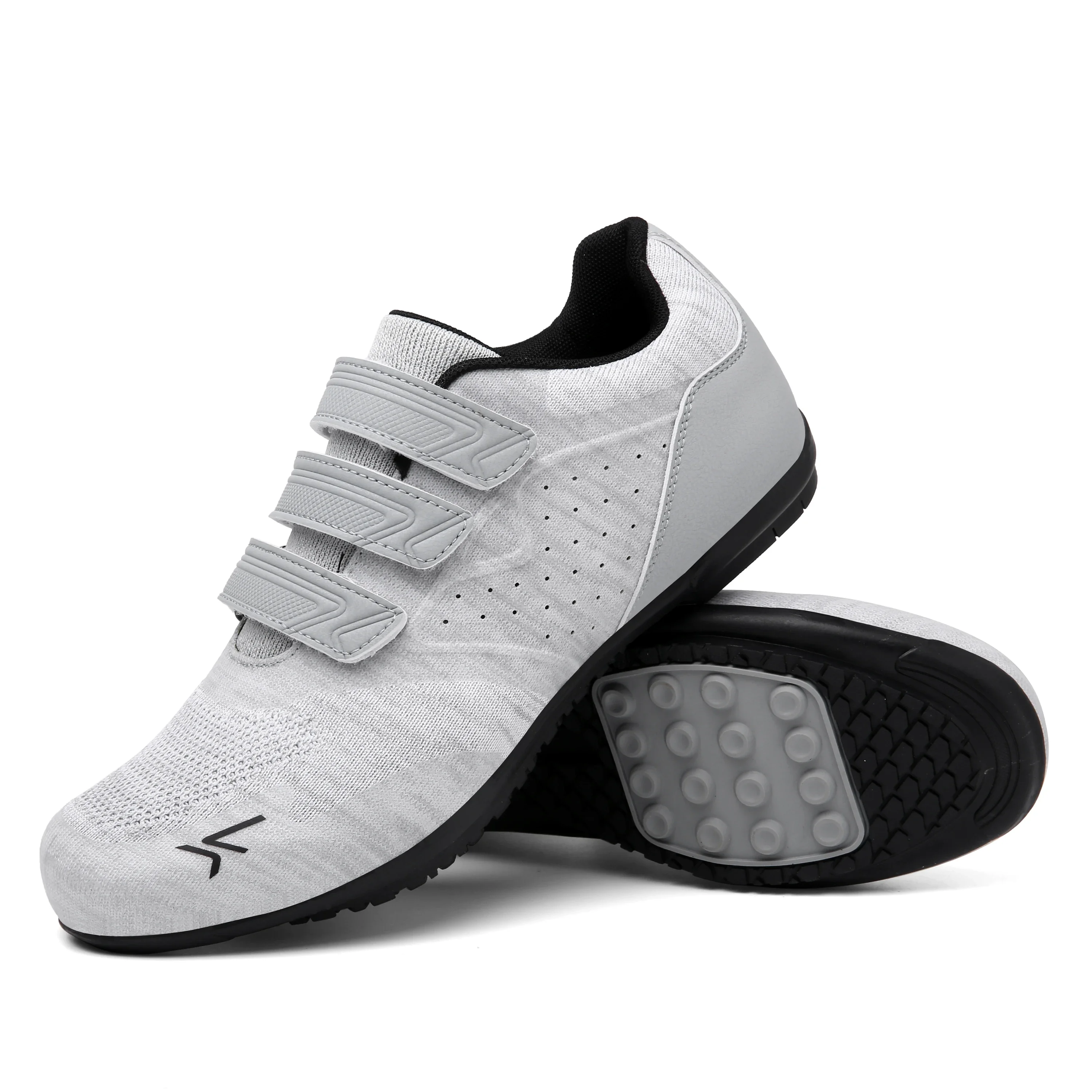 Couple Riding Shoes Man Hook Loop Road Bicycle Shoes Breathable Women Non Slip Rubber Sole Rubber Speed Road Bike Sneakers