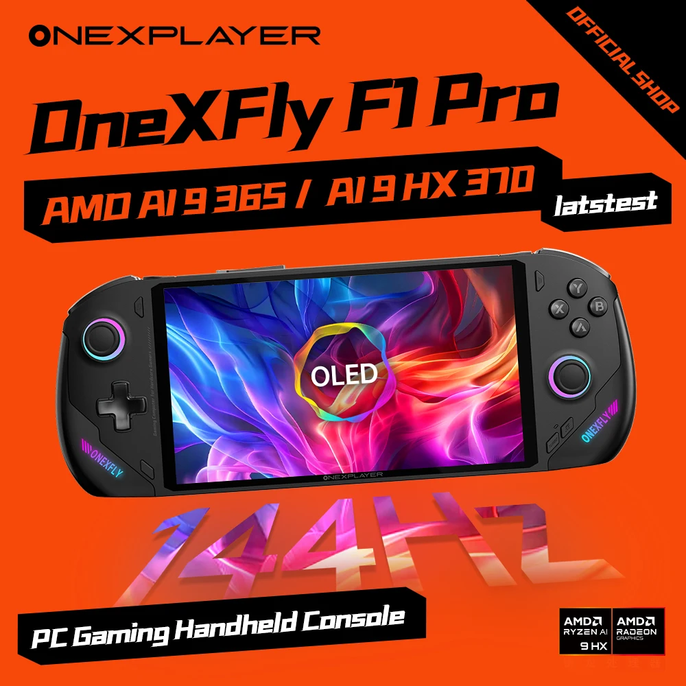 Novo onexplayer amd ai 9 365 ai 9 hx370 onexfly f1 pro7 Polegada ganha console de jogos console portátil notebook portátil