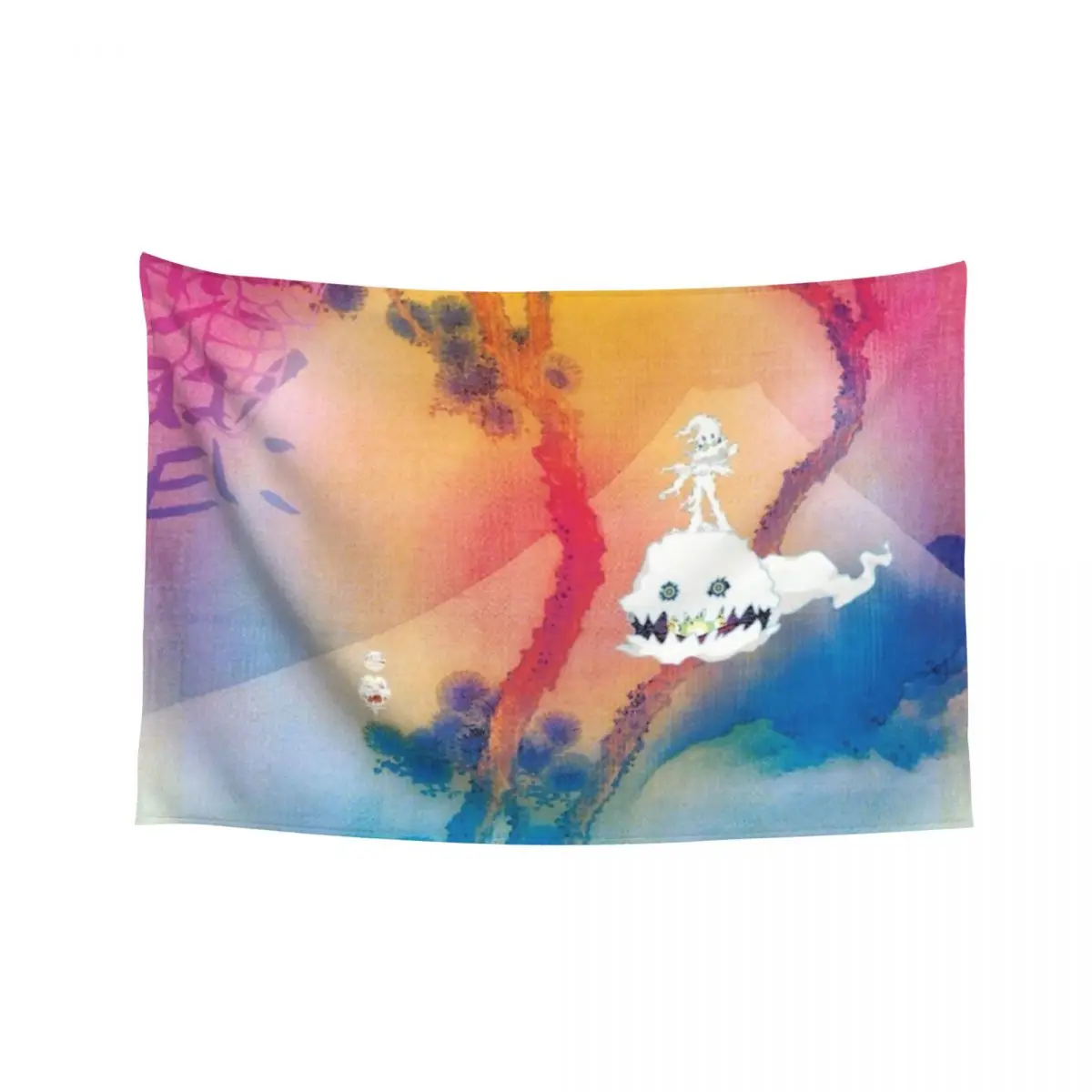 KIDS SEE GHOSTS MERCH гобелен подвесной настенный кавайный декор комнаты украшения дома эстетический гобелен