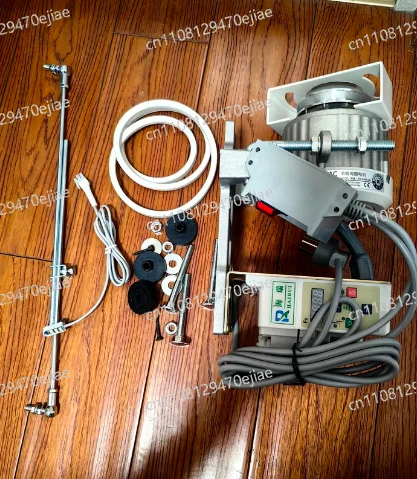 

220V Double Needle Lockstitch Sewing Machine - Brushless Servo Motor, Silent Flatbed Industrial Machine with Edge Guide