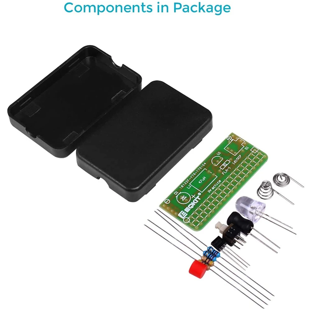 Kits electrónicos DIY 1,5 V linterna Mini luces nocturnas componente Proyecto de soldadura Suite de práctica placa de circuito integrado