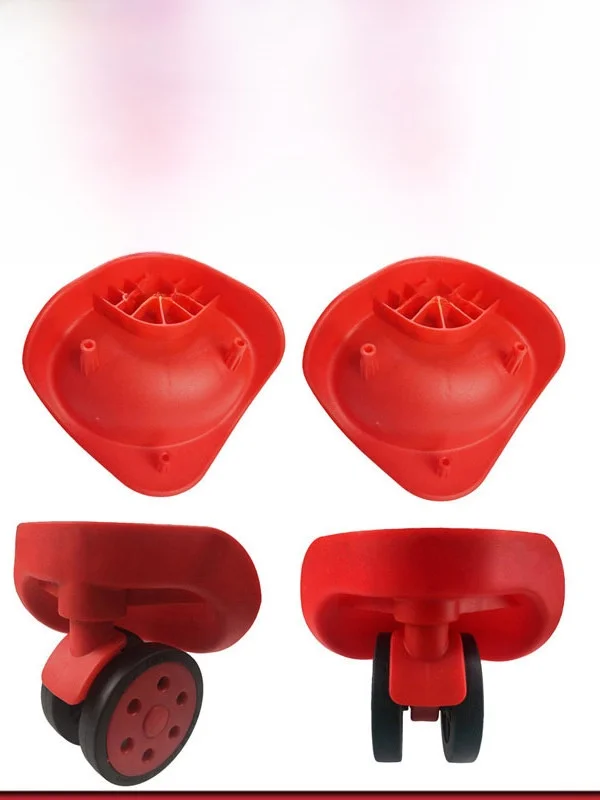 Red Luggage Wheel Repair Parts Universal Wheel Suitcase Accessories Handheld Carryon Bag Wheels Travel Accessories