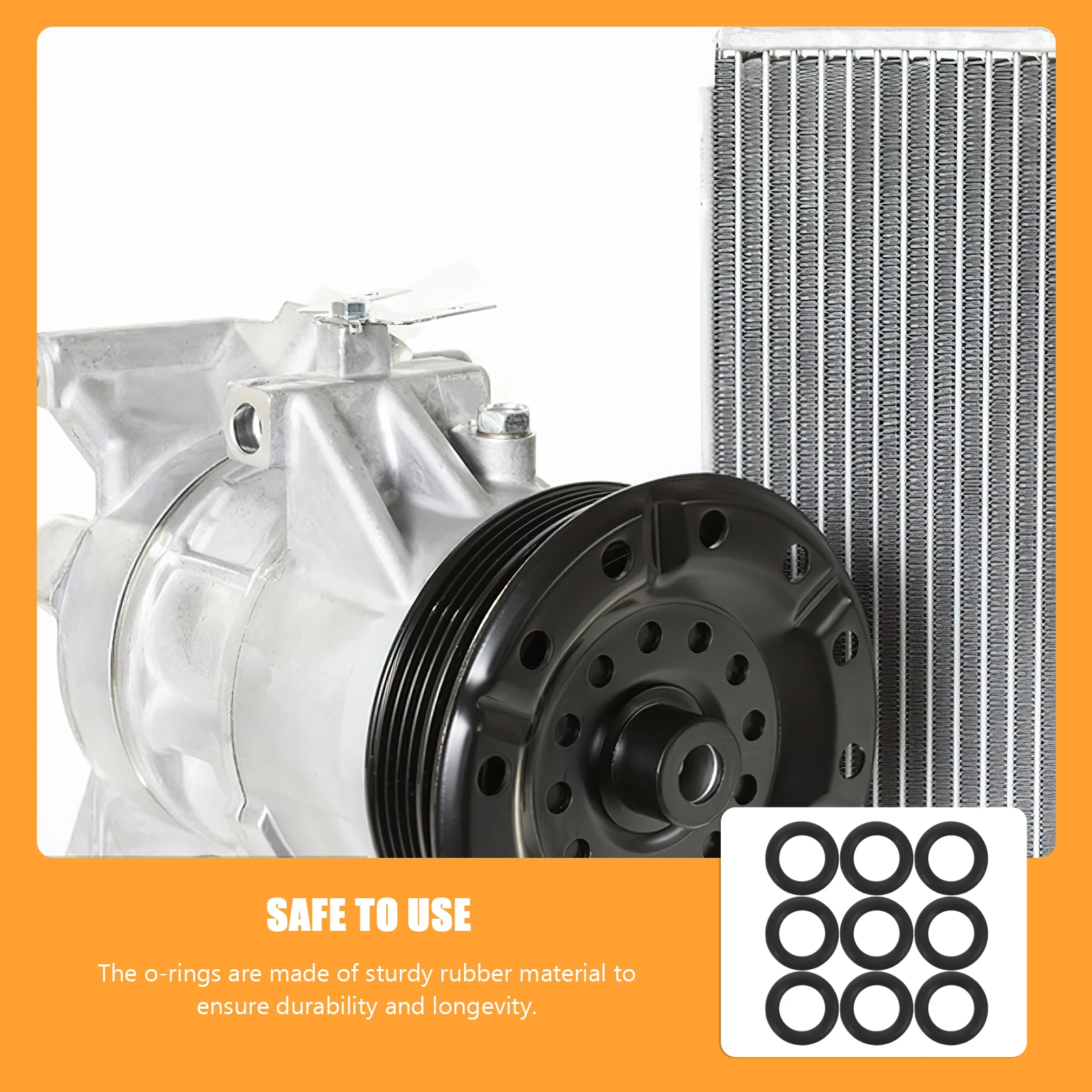 

100 Pcs Black 8x1.5mm Sealing Rings Wear Resistant Pressure Proof Garden Faucet Repair Kit Rubber Washers Assortment