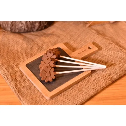 Bambum Lina Bamboo Altlıklı Stone Cutout Platter