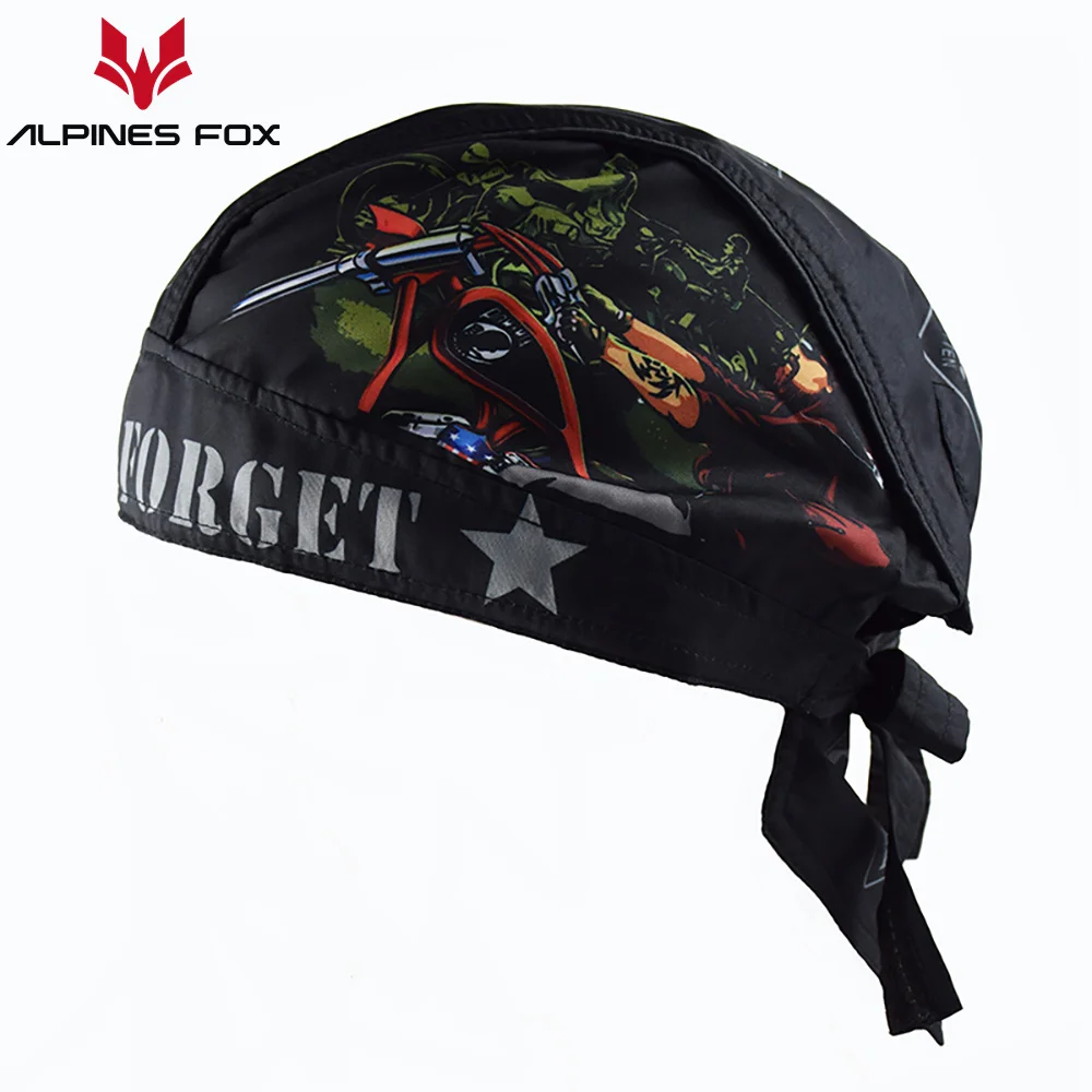 Summer Quick-Dry Motorcycle Pirate Hat Retro Road Motorbike Cafe Racer Cap Sport Bike Cycling Beanie Riding Head Scarf Men Women