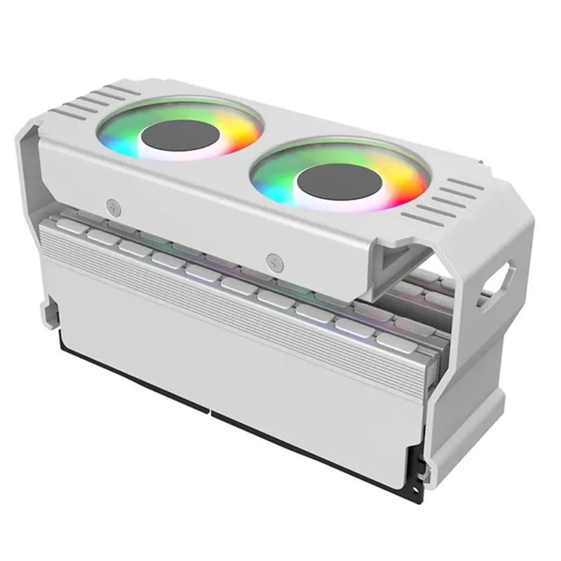 

PC Case RAM Memory Module ARGB Cooler DDR3 To DDR5 5V 3Pin PWM 4Pin Light Sync 120Mm Dual Fans Cooling Radiator