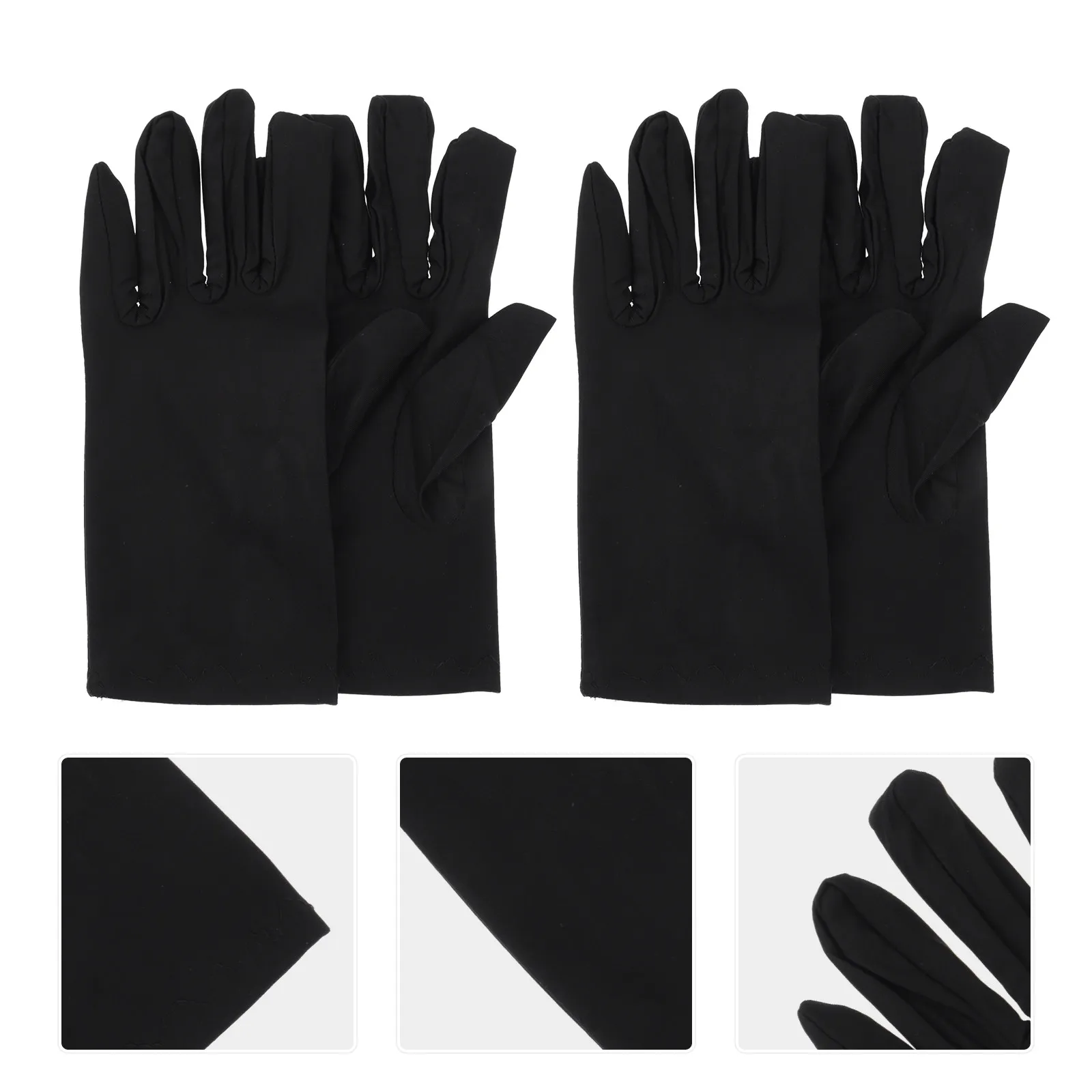 

2Pairs Etiquette Performances Gloves Breathable Comfortable Washable Jewelry Inspection Driving Industry Multipurpose