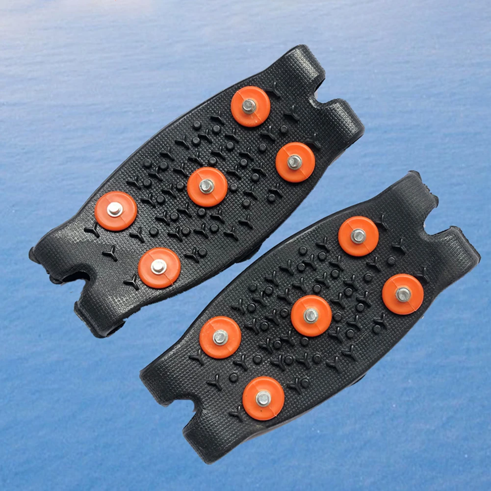 5-Stud Bundled Crampons Anti Slip Snow Claw Shoe Covers Unisex Boots Snow Cleats Walking Hiking Accessories