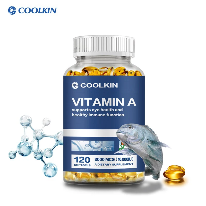 

Vitamin A 10000 IU - Improve Vision, Resist Fatigue Improve Eyes Clarity Promote Growth and Development