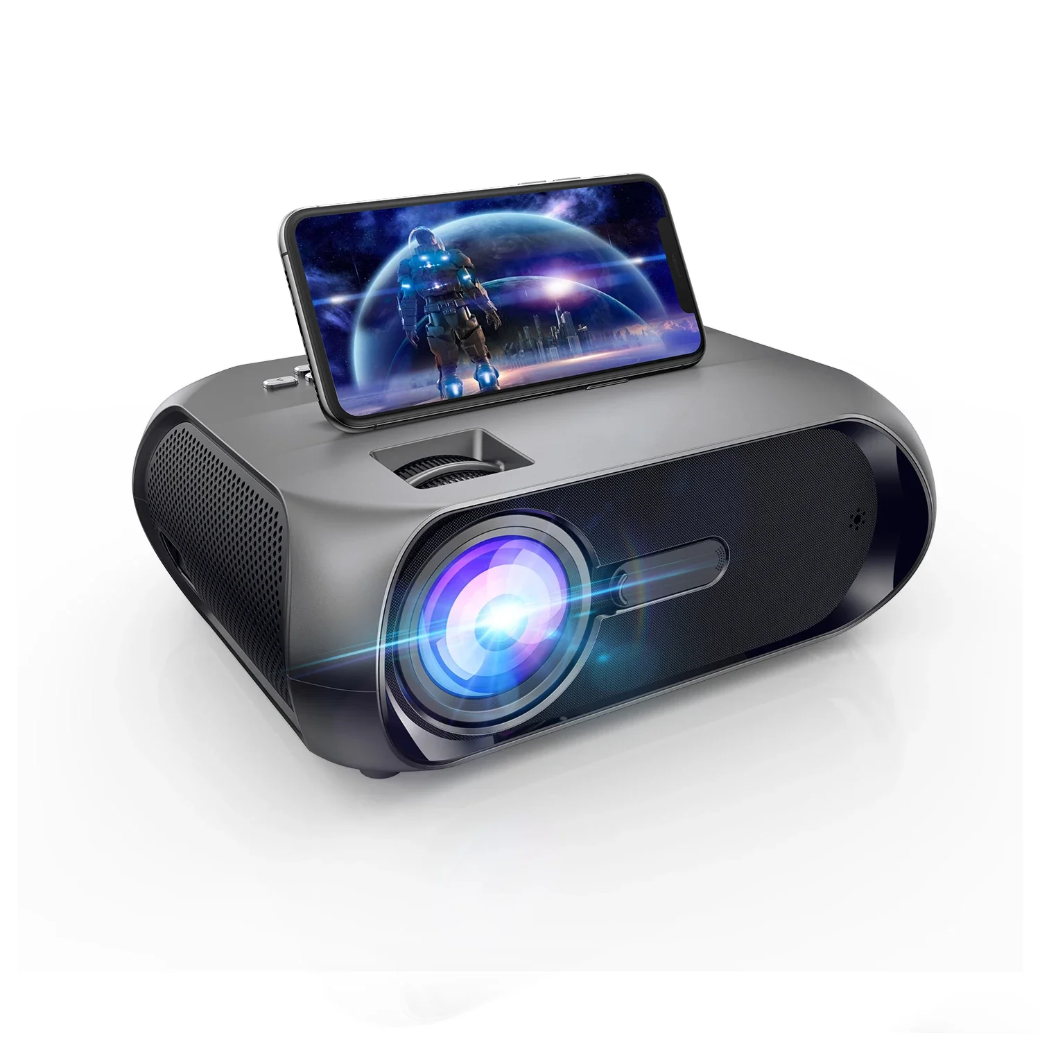 New Mini Android 9.0 OS Wifi 3D Projector Hot Selling Portable Projector Support 4K Mini Pocket Beamer Projector