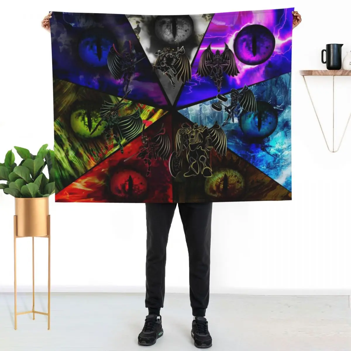 Seven incarnations of armored dragoons Throw Blanket wednesday Decorative Beds Personalized Gift Thins Blankets
