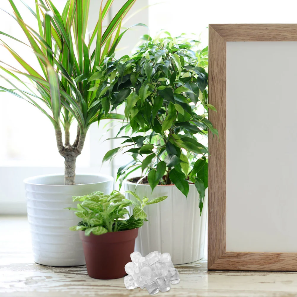 

1Set Square Crystal Stone Decorative Ornament Home Office Desktop Crystal Stone Ornaments