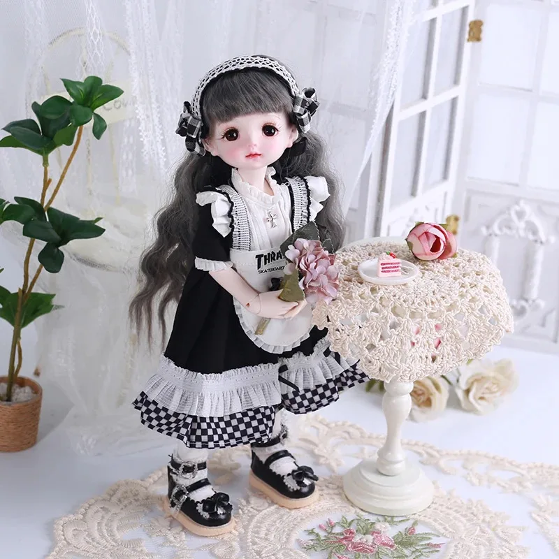 Mode mignon 1/6 BJD vêtements accessoires robe de chambre ensemble 30 cm poupée tenue vêtements fille jouet cadeau poupée