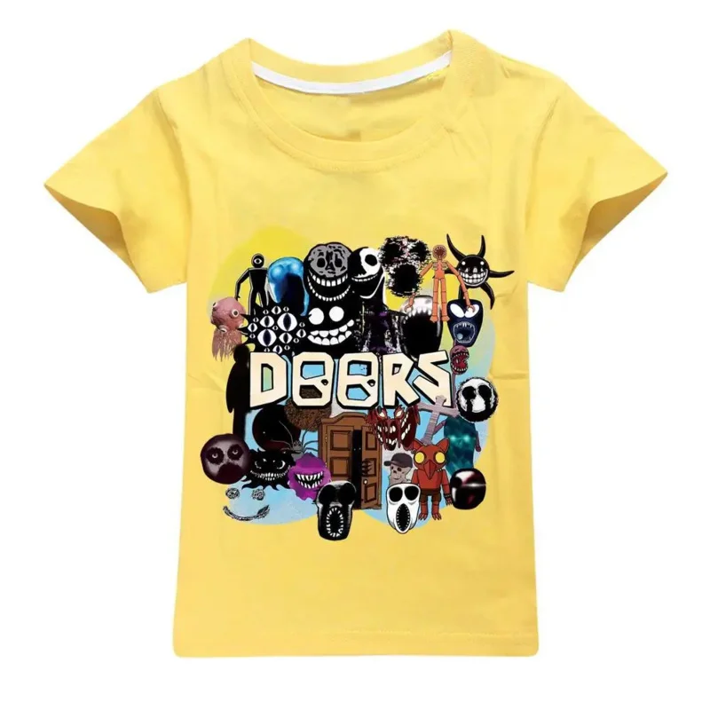 AIAI 2025Game Doors camisetas para niños figuras de dibujos animados de Anime Catnap camisetas de manga corta cuello redondo Tops Boutique ropa de verano