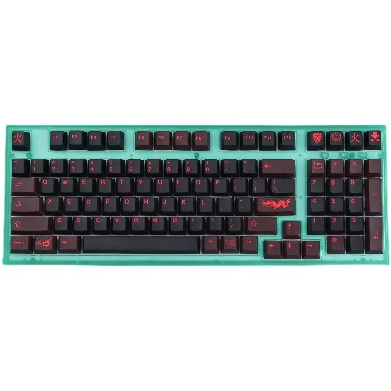 GMK Red Dragon Keycap Full set of mechanical keyboard cap Original height PBT sublimator 68/87