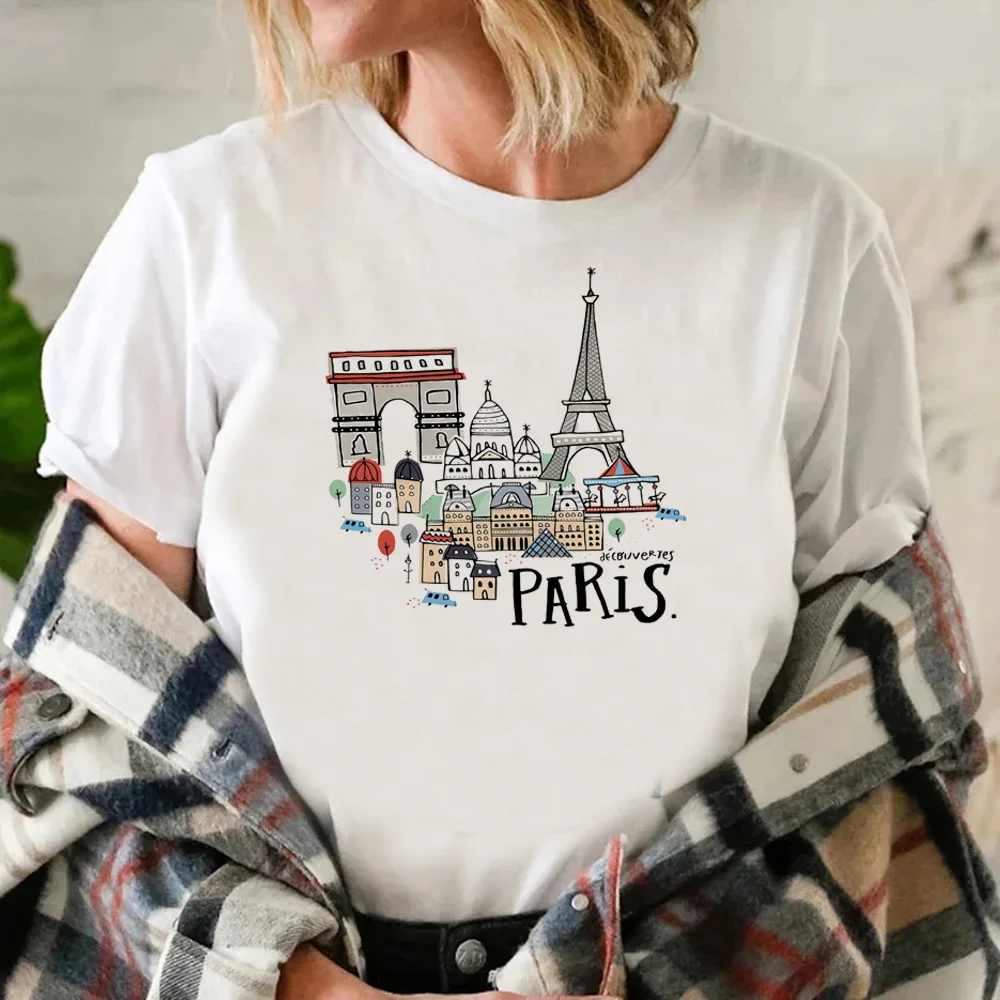 

Paris Tee women comic top female designer clothing