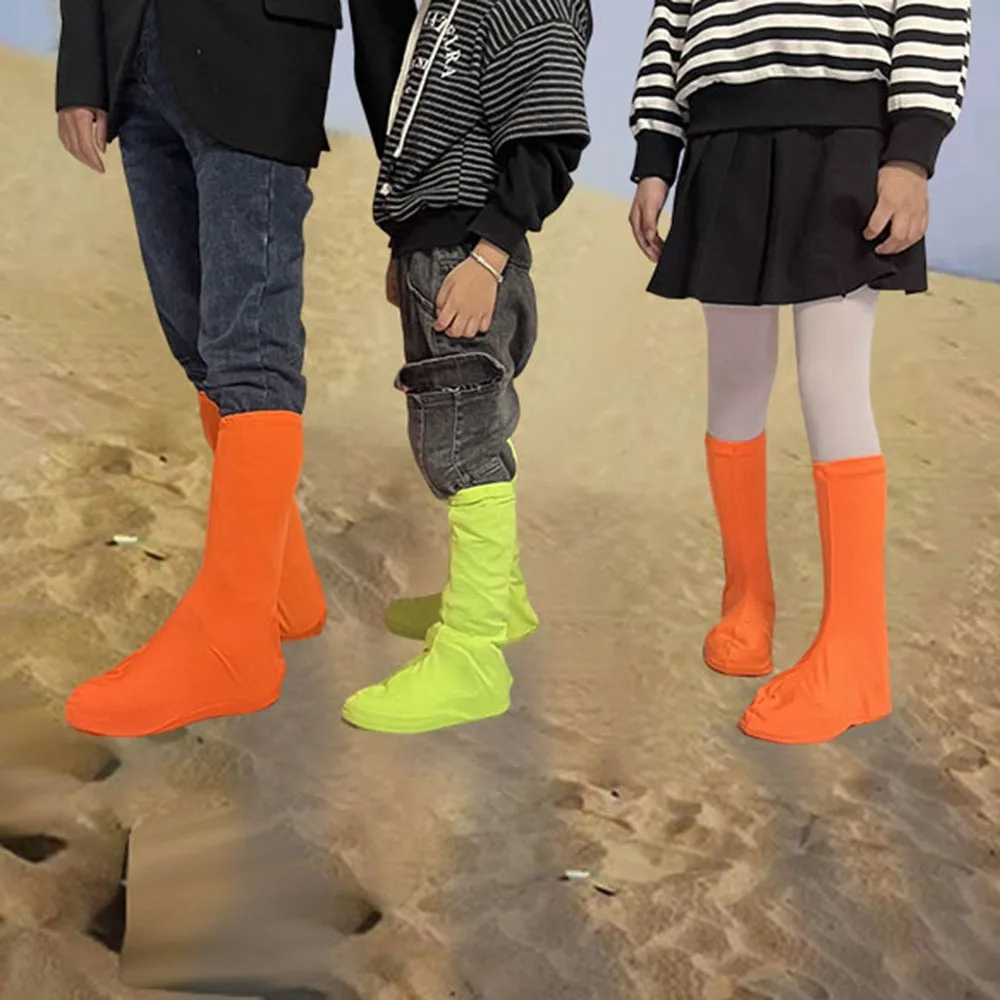 

Anti-sand Sand Desert Shoe Covers Anti-dust Elastic Trekking Shoes Protector Sand Proof Fluorescent Color Desert Shoe Cover