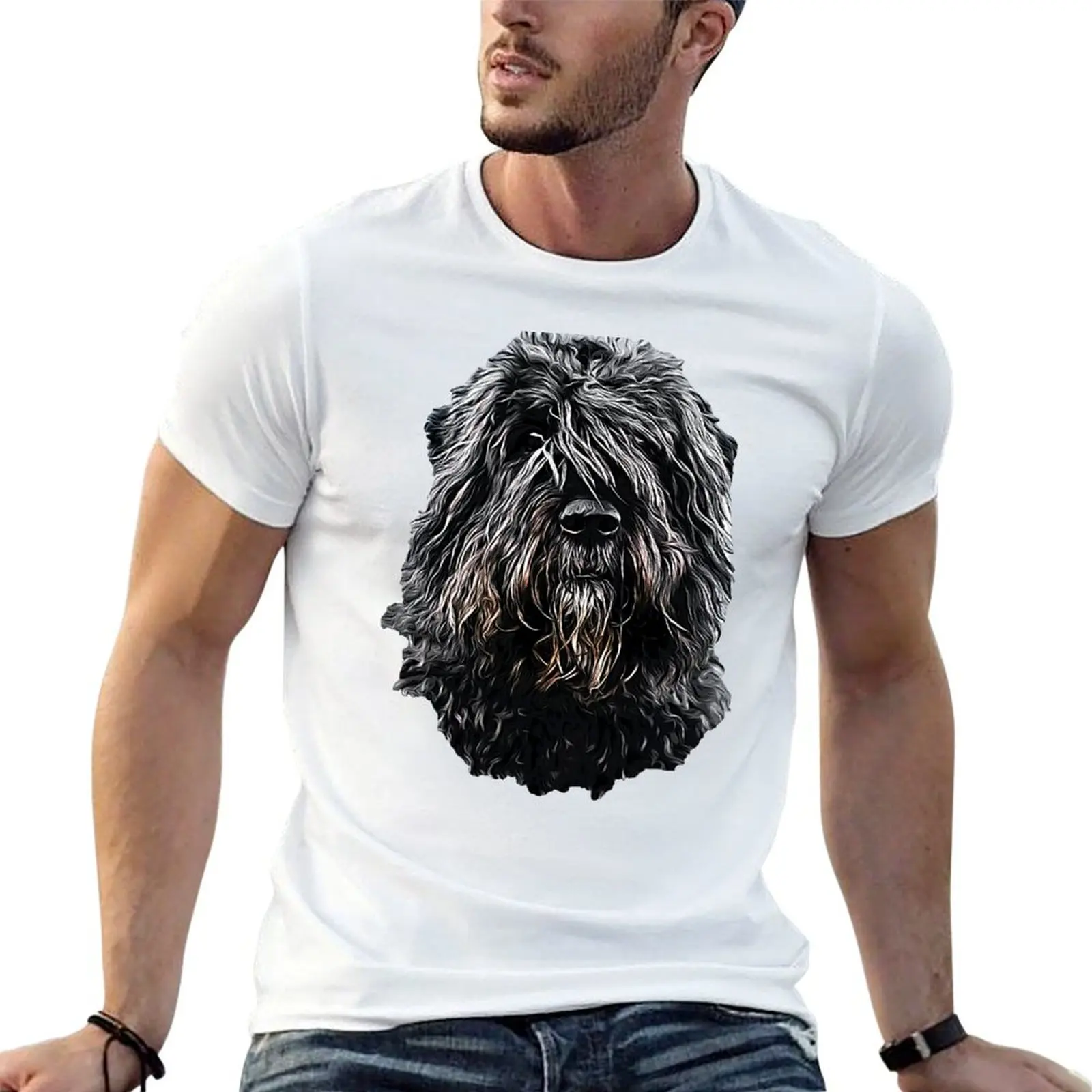 Bouvier des Flandres A stunning Dog breed T-Shirt Classic Crew Neck Cotton T-Shirt