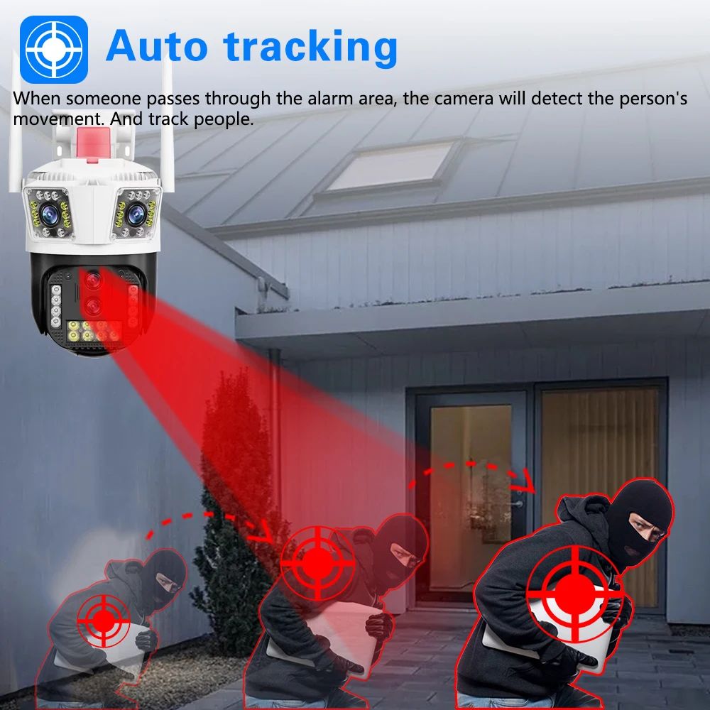 IP-камера IPC360 HOME, 8K, 16 Мп, Wi-Fi, PTZ