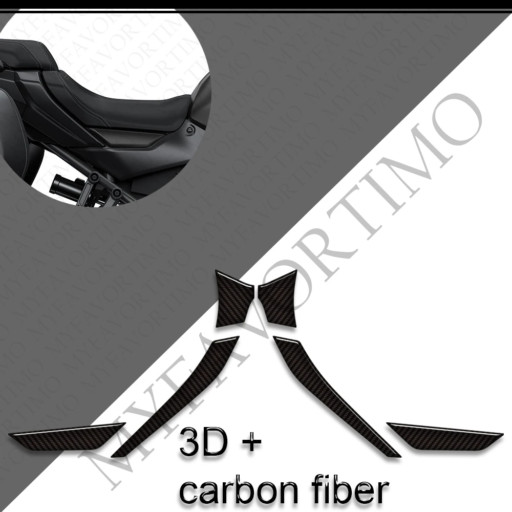 2025 2026 For Tracer 9 GT 9GT + 9GT+ Tank Pad Cap Protector Fairing Fender Handguard Hand Guard Carbon Fiber Stickers Decals