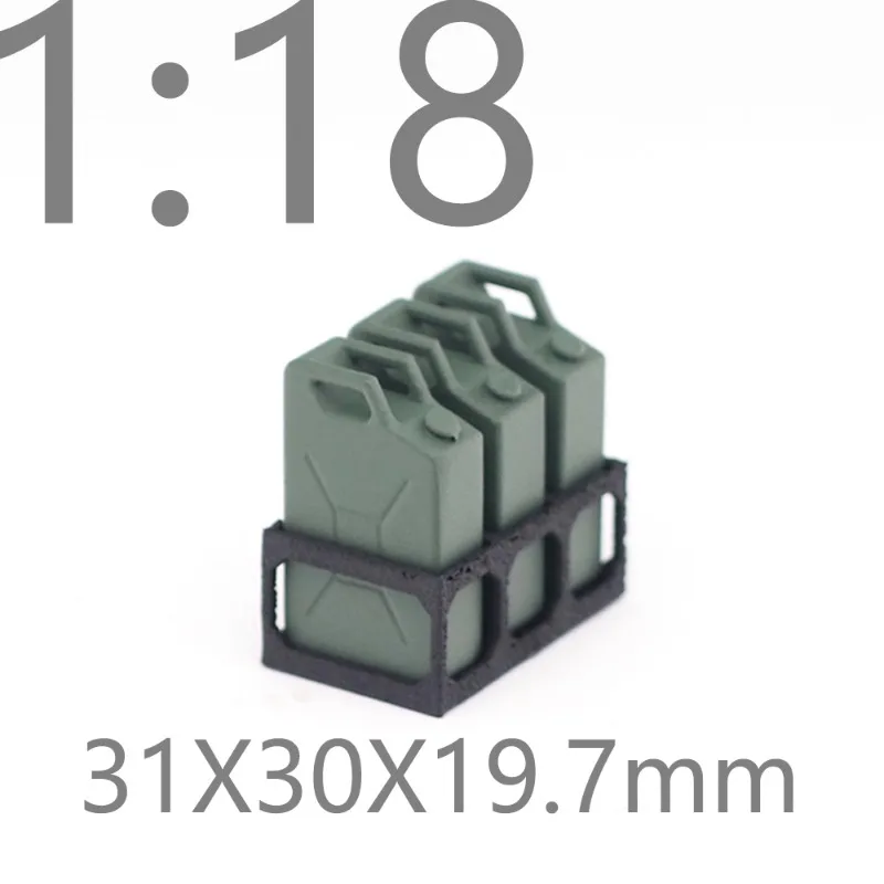 플라스틱 장난감 연료 탱크 장면 장식 1:18 1/24 RC 크롤러 자동차 TRX4M Defender Bronco Axial SCX24 FCX24 Wrangler 부품