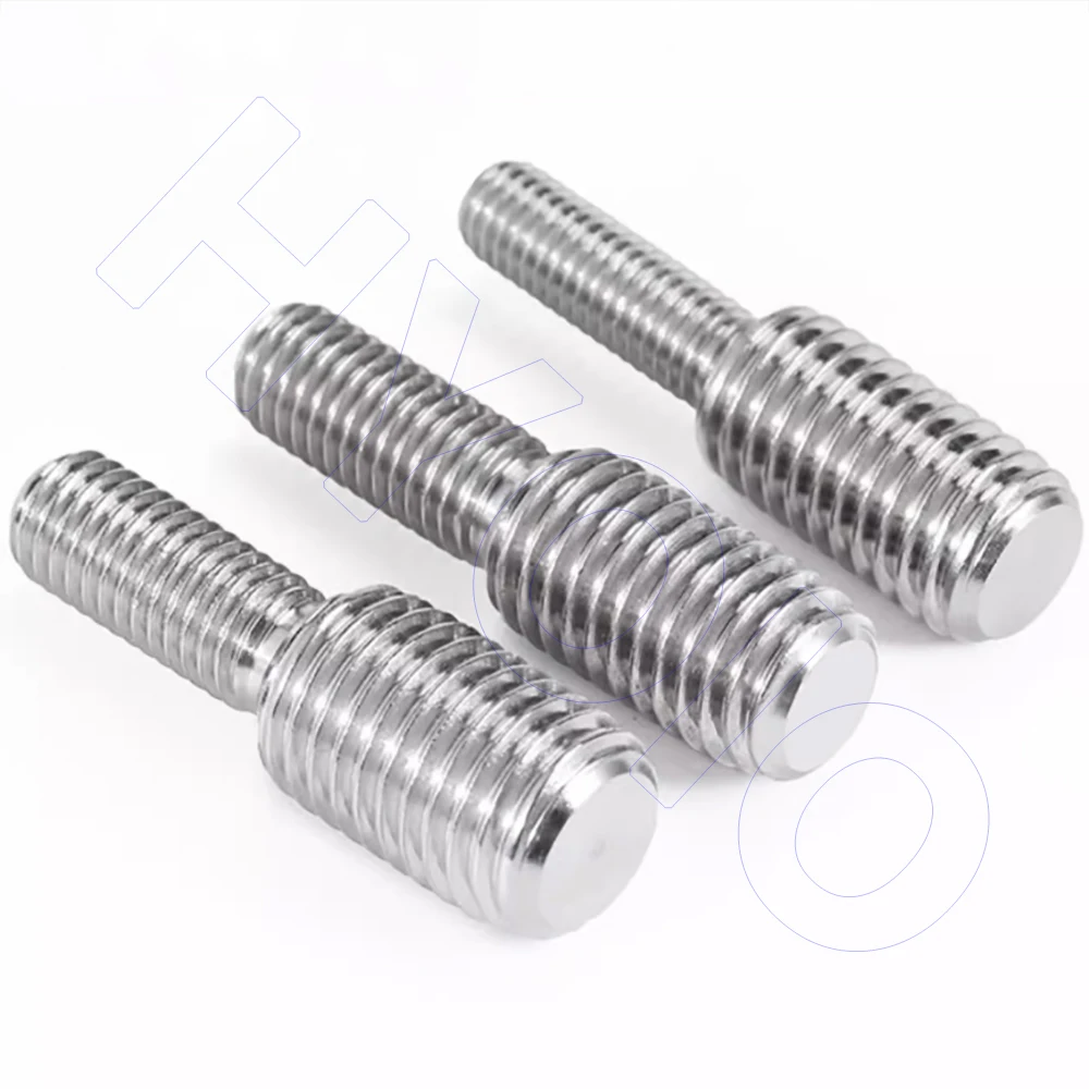 Imagen 5: Adaptador de Rosca de Acero Inoxidable 304 de Doble Cabeza M3 M4 M5 M6 M8 M10 M12 M14 M16 M20, Tornillos de Transferencia Macho a Macho