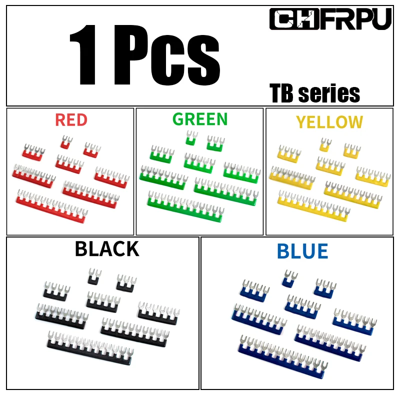 CHFRPU TB connecting strip 1PCS combined short circuit piece 15A 25A 45A terminal strip U-type copper breaker bus bar connecting