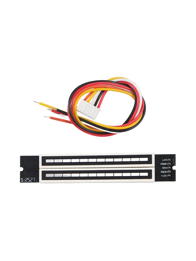 

Mini Dual 12bit LED Music Level Indicator Lamps Board Diy Kits With 5Pin Cables Module Adjustable Light Speed VU Meter Parts