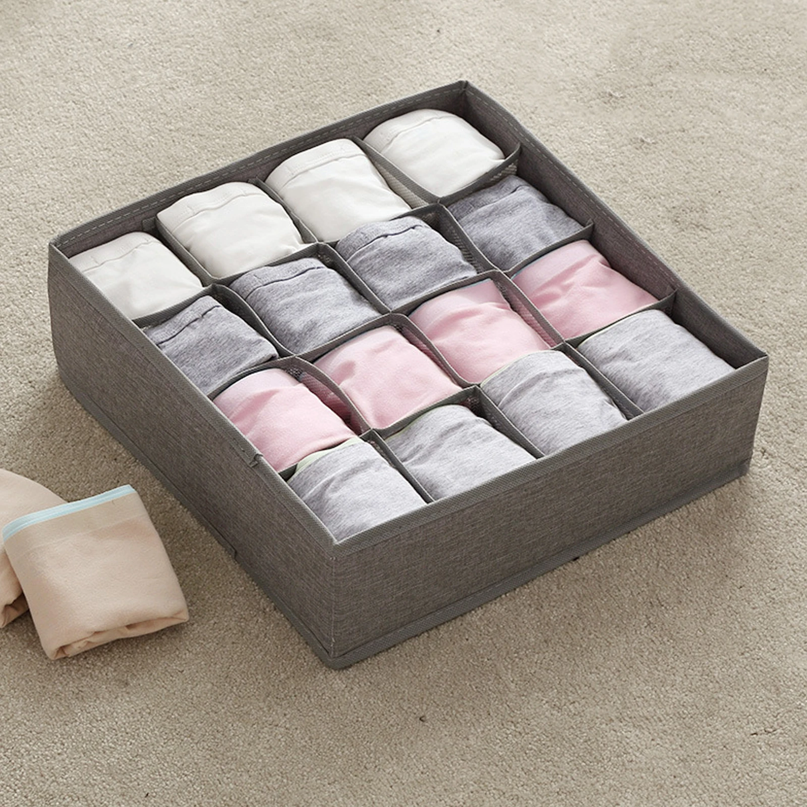 

2pcs Underwear Socks Storage Organizer Drawer Dividers Saving Reusable Household Wardrobe Household Sock