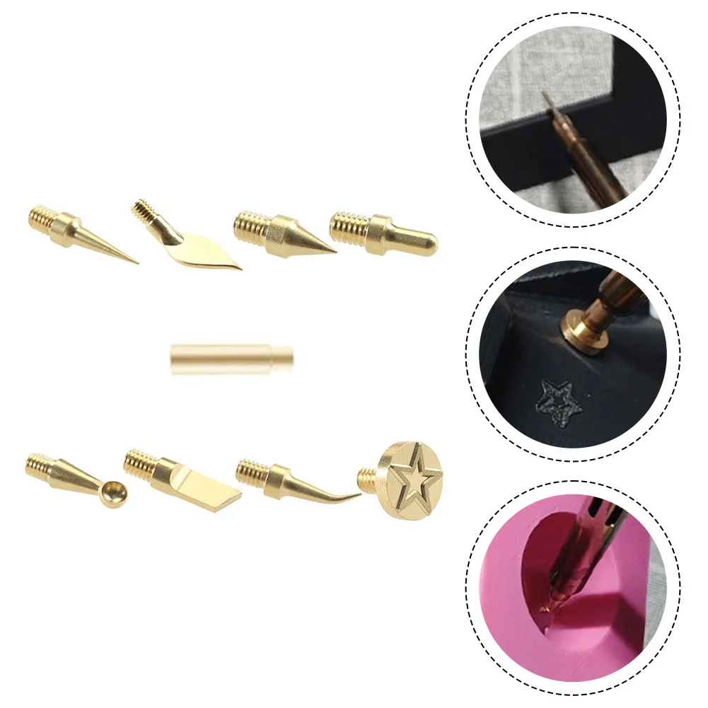 Innovative Design 8 Piece Soldering Iron Tip Set Including an Adapter Sleeve for Optimal Performance and Detail Work