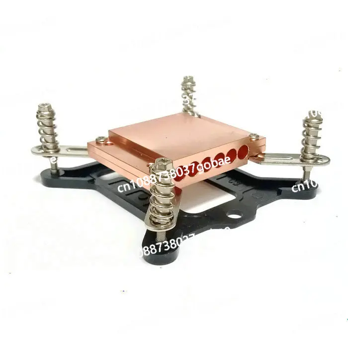 

6-Hole heat pipe splint, heat pipe platen, copper block, can wear 6 heat pipes with a diameter of 6mm