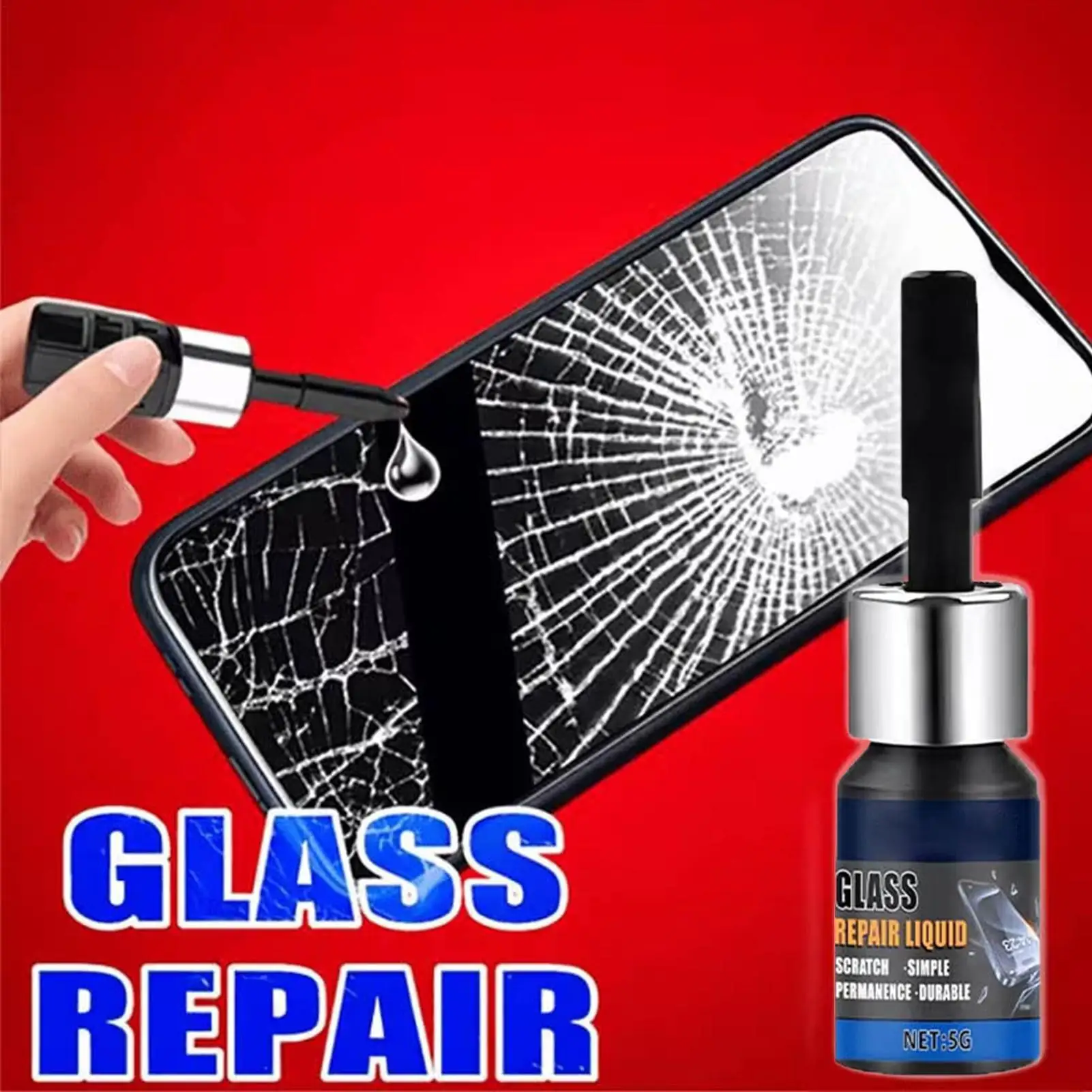 Phone Screen Repair Liquid Glass Scratch Remover Quick Dry Restore Filler Cracked Tablet Smartphone LCD Repair Kit