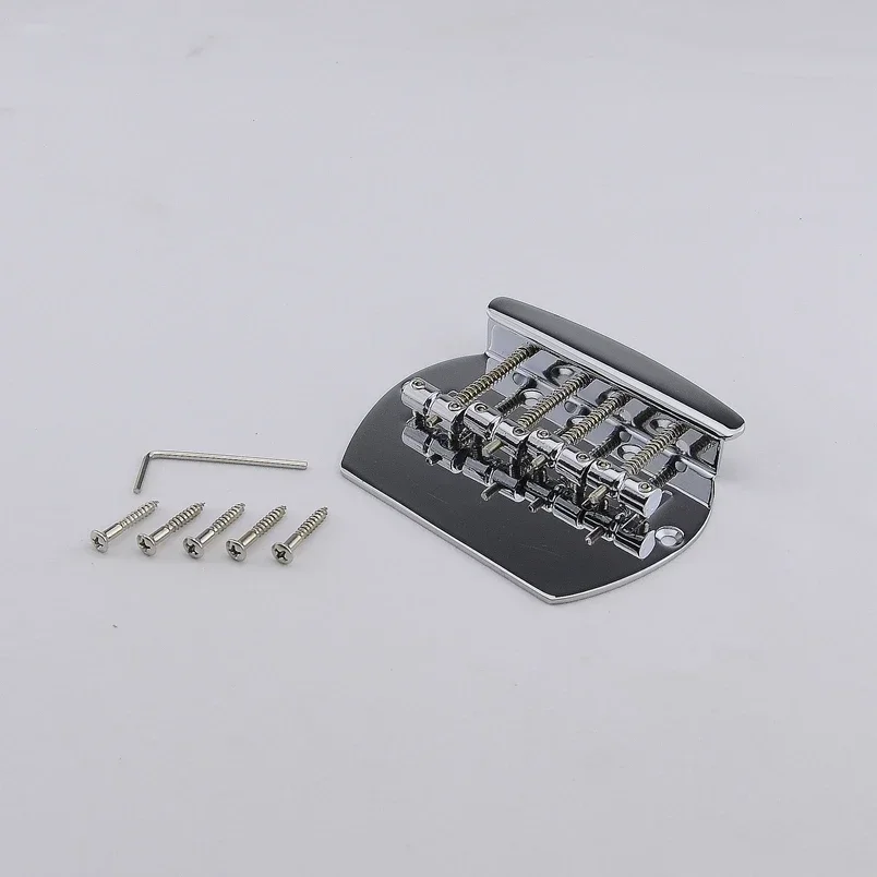 

1 Set of 4 String Electric Bass Bridge for Sterling Musicman Bass Chrome (#0980) Made in Korea