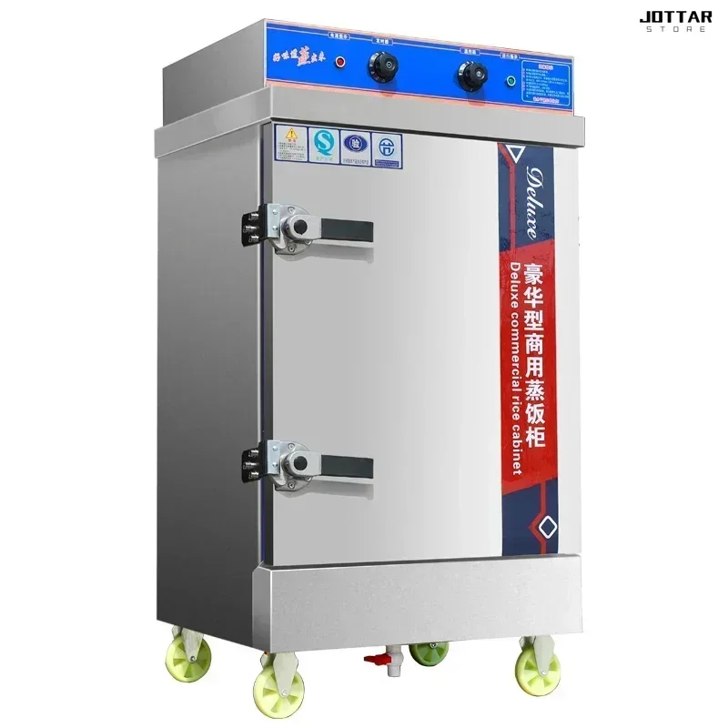 

New electric steamer. Commercial. Automatic. Rice steamer for steaming rice and steamed buns. Used in canteens. Gas steamer box.