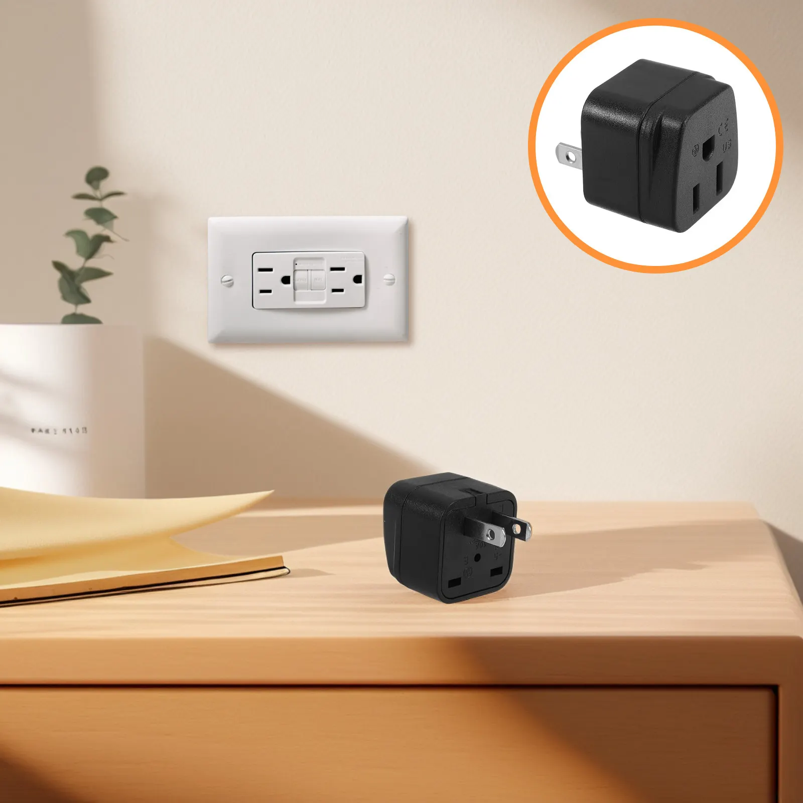 Socket Conversion Plug US Standard Adapter Charger American Outlet Travel Power Multifunctional Easy Use Plug Converter