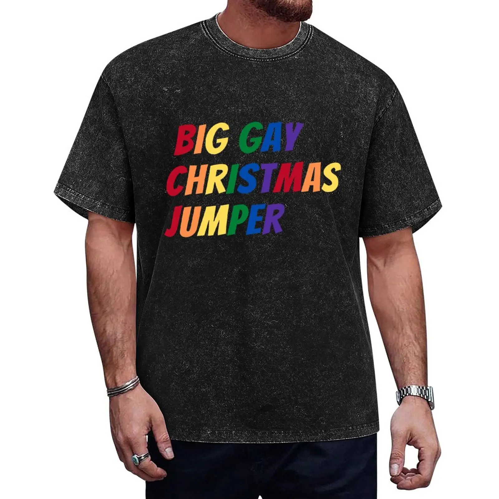 

Big Gay Christmas Jumper T-Shirt aesthetic clothes summer top men clothing