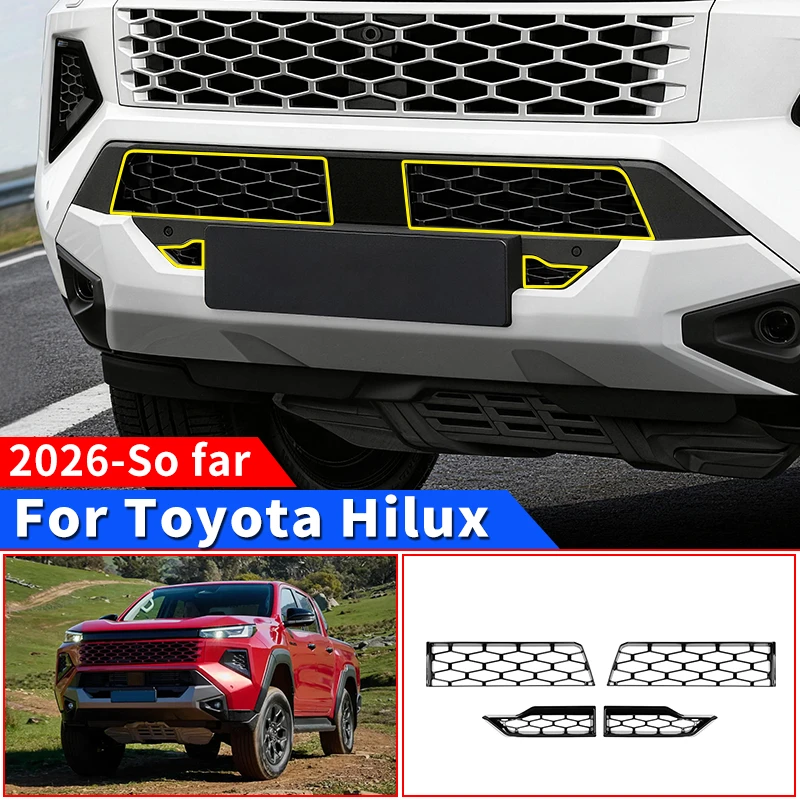 for-toyota-hilux-2026-pickup-front-lower-bumper-grille-frame-anti-scratch-car-exterior-modification-accessories-auto-spare-parts