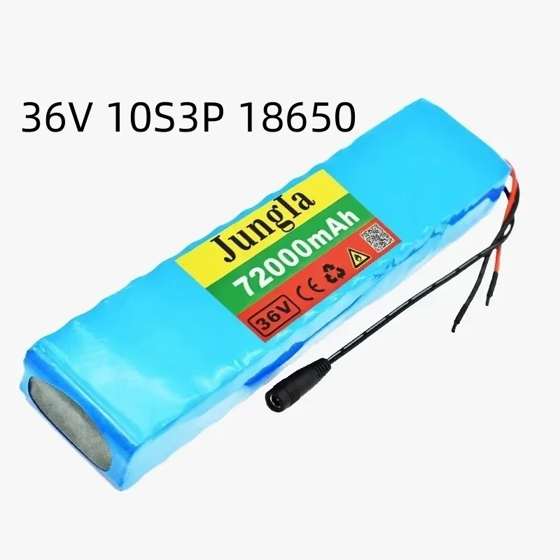 

Rechargeable Lithium-ion Battery for Electric Scooter 10S3P 36V 72ah 18650 Cells 500W Power Scooter Battery