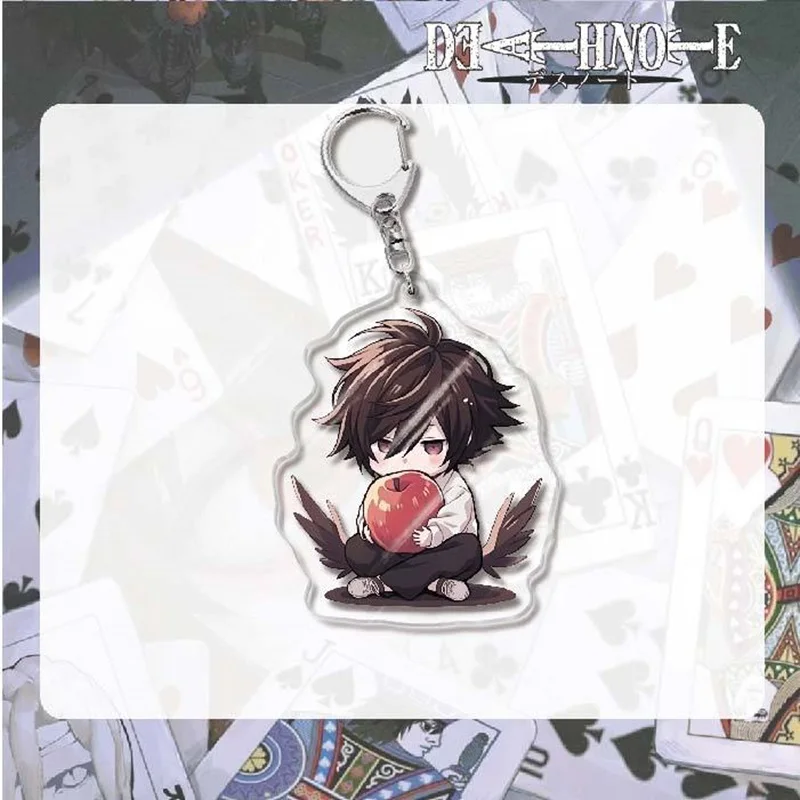 DEATH NOTE Anime Figures Yagami Light L Lawliet Ryuk Cosplay Acrylic Keychains Bag Decor Pendant Accessories Fans Christmas Gift