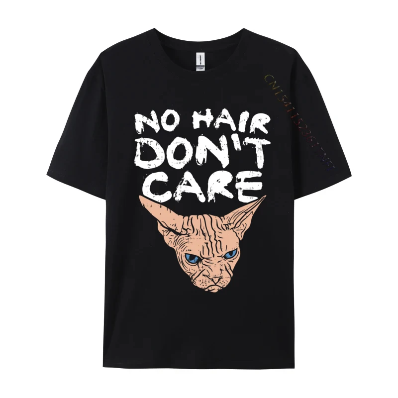 Sphynx Cat No Hair Don it Care Hairless For Cat Lover comfortable Coupons Hip hop Tshirts Cotton Fabric Mens Tees Simple Style