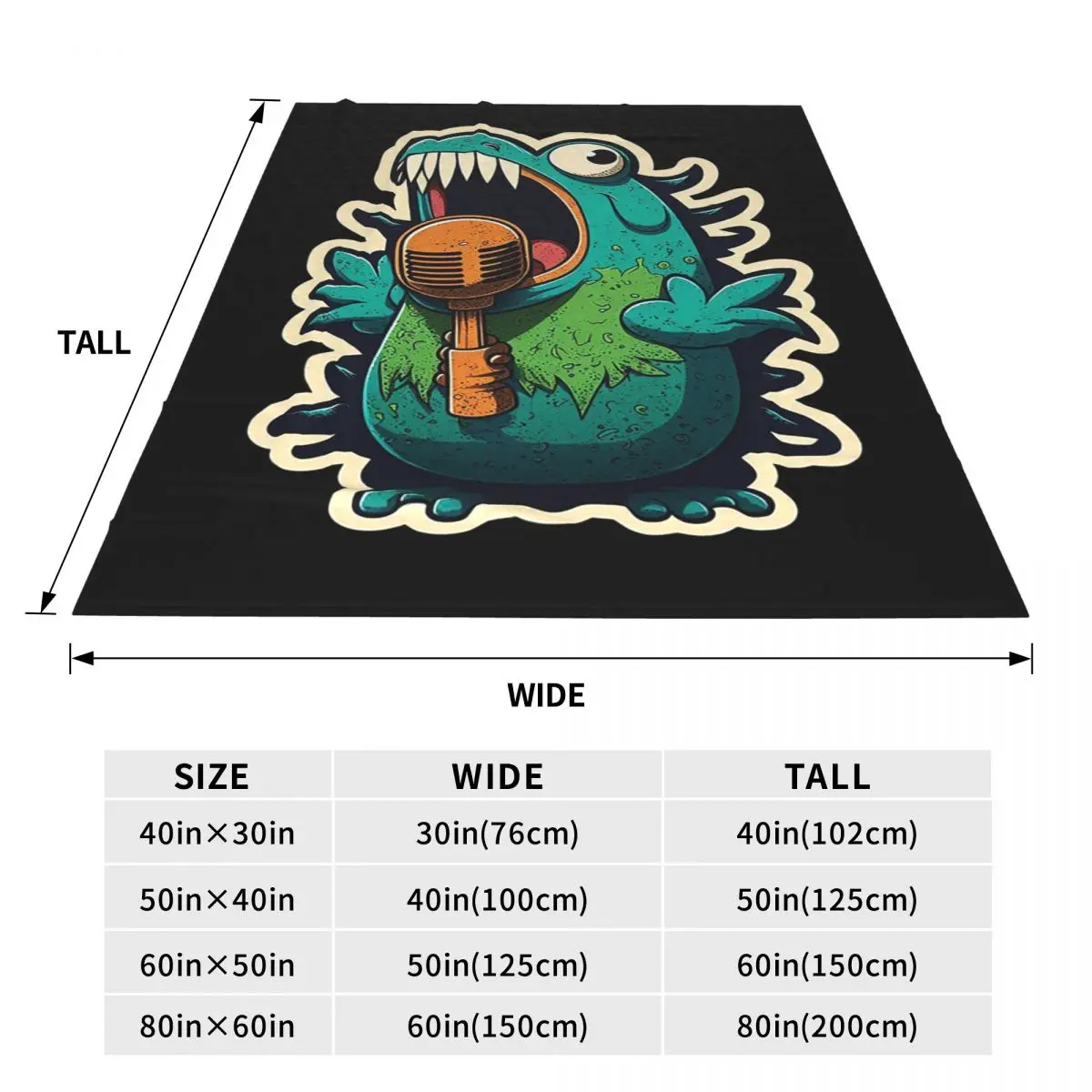 My Singing Monster Cartoon Blanket Fleece Sofa Throw Blanket Breathable for Home Bedroom Office Throws Bedspread Quilt