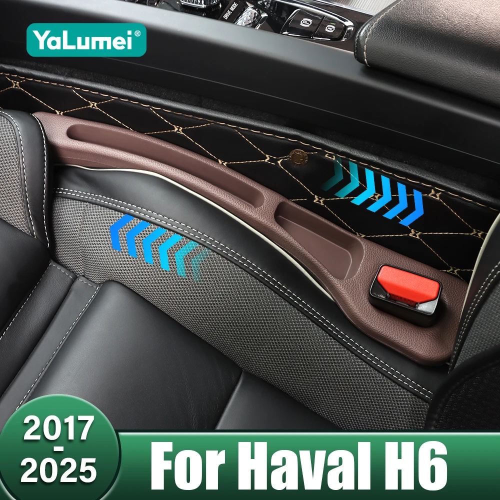 

PU Car Seat Gap Leak Proof Sealing Strip Seam Storage Box For Haval H6 3rd Gen 2017-2020 2021 2022 2023 2024 2025 GT DHT-PHEV