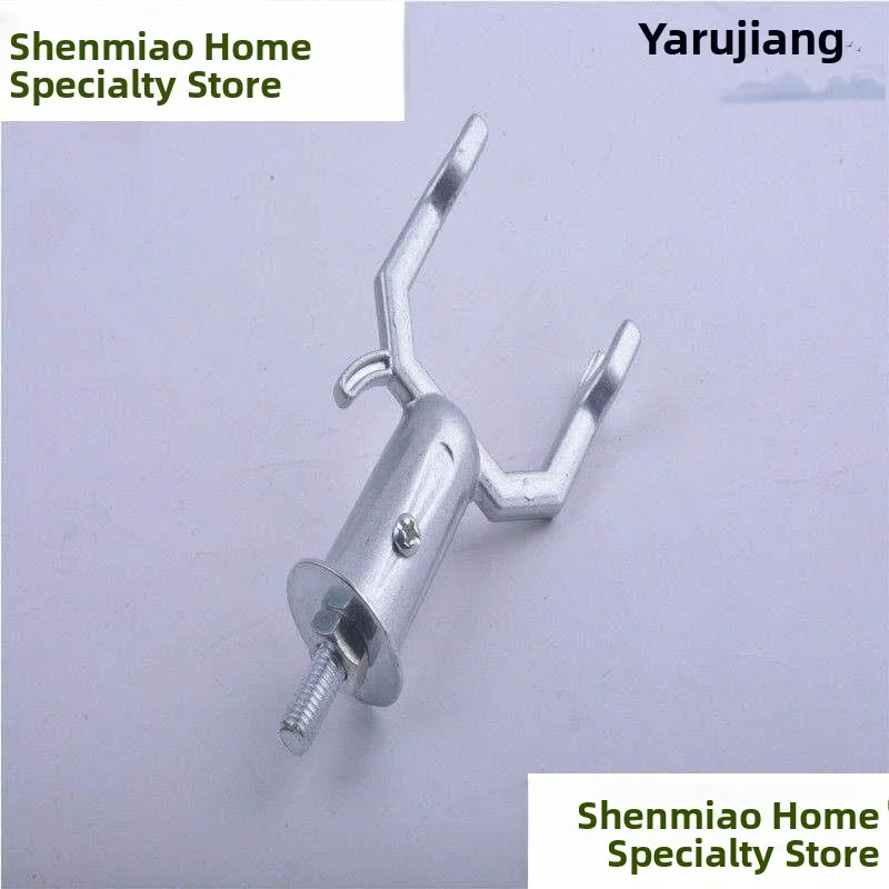 Thickened Aluminum Alloy Clothes Drying Fork Head Hanger Rack Bracket Suspension Part Accessory for Clothes Storage Organization