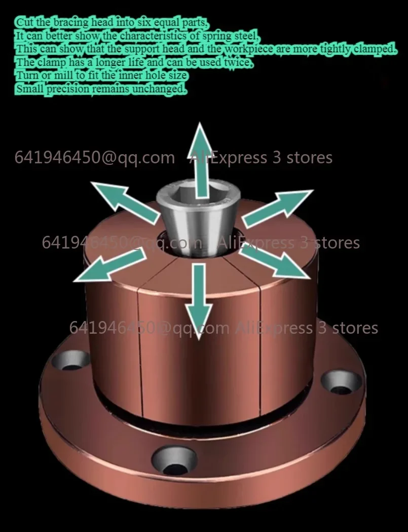 CNC Internal Support Clamp Quick Positioning Expansion Pin Manual Internal Hole Tightening Locator 1PC