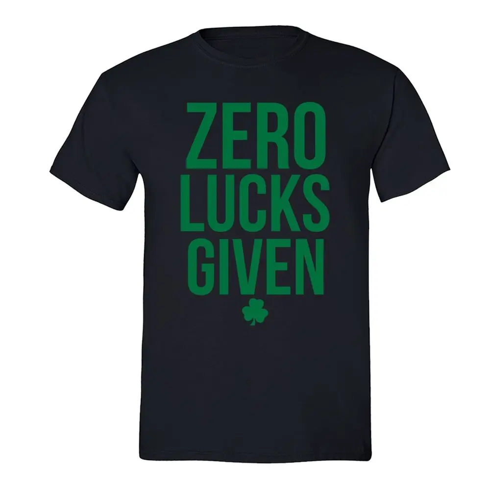 St Patricks Day Shirt Shamrock Clover Zero Lucks Irish Unisex Men T-Shirt Anime Graphic T-shirts For Men